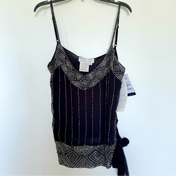 Adrianna Papell Tops - New! Adrianna Papell Beaded Tank, Size S, black